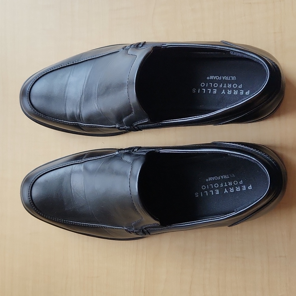 Perry Ellis portfolio ultrafast black dress shoes
